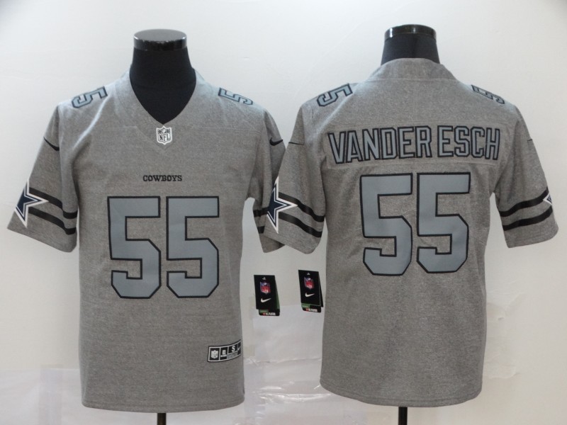 Men's Dallas Cowboys Leighton Vander Esch #55 Gray Jersey